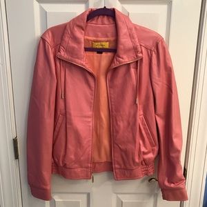 St. John's Pink Leather Jacket